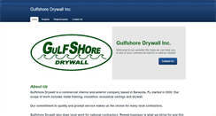 Desktop Screenshot of gulfshoredrywall.com