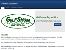 Tablet Screenshot of gulfshoredrywall.com